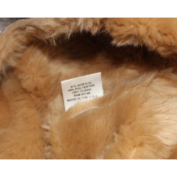 Elliot Lauren Vest Jacket Full Zip Multicolor Acrylic Poly Faux Fur Lined Sz 12 - Picture 7 of 7